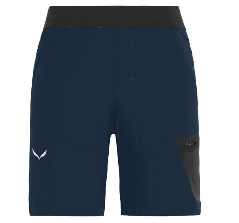 Salewa Boy's Agner Durastretch Shorts in Navy Blazer